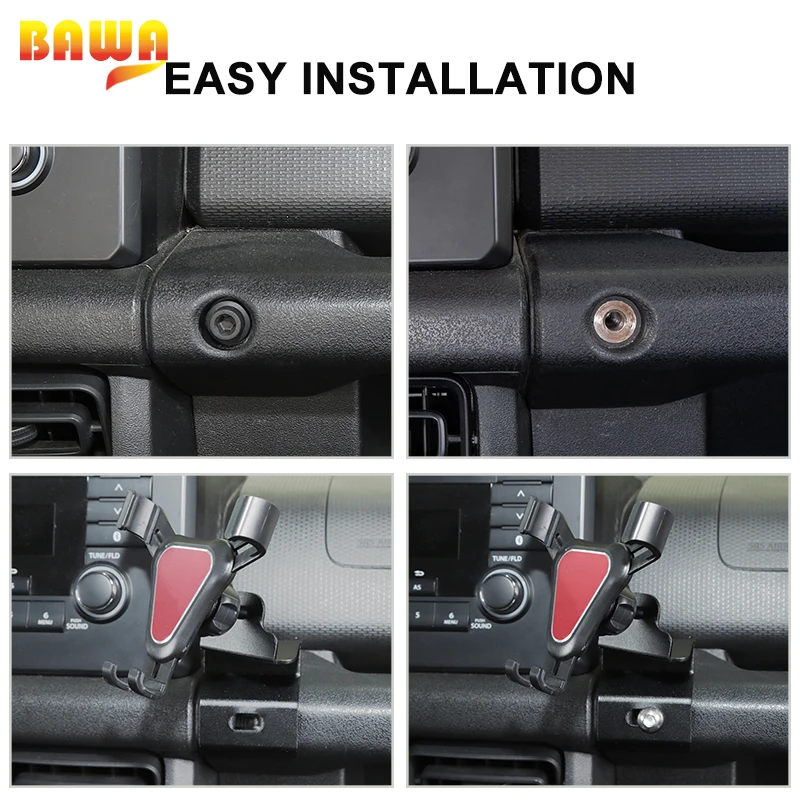 bawa car phone holder mobile phone support bracket accessories for suzuki jimny 2019 2020 2021 interior parts free global shipping