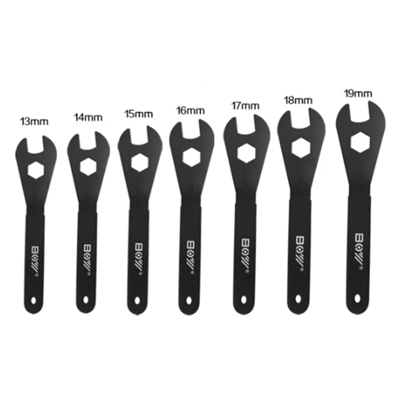 

13mm 14mm 15mm 16mm 17mm 18mm Cone hot Carbon Steel Bicycle Spanner Wrench Spindle Axle Bicycle Bike Repair Tool Fit