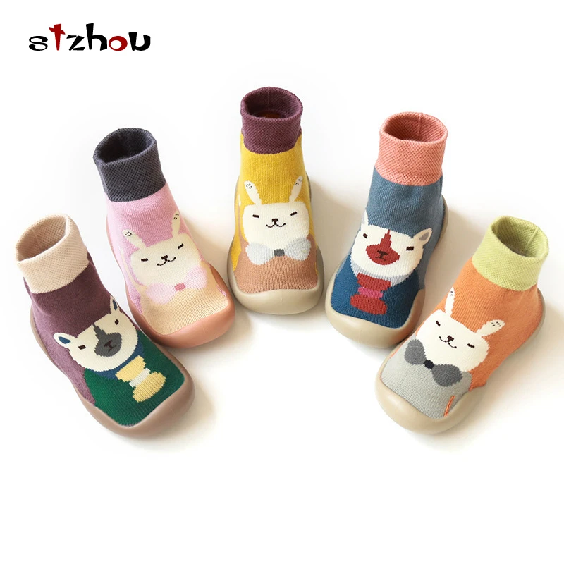 Осенне-зимние утепленные детские носки для детей 19 лет носки-тапочки малышей