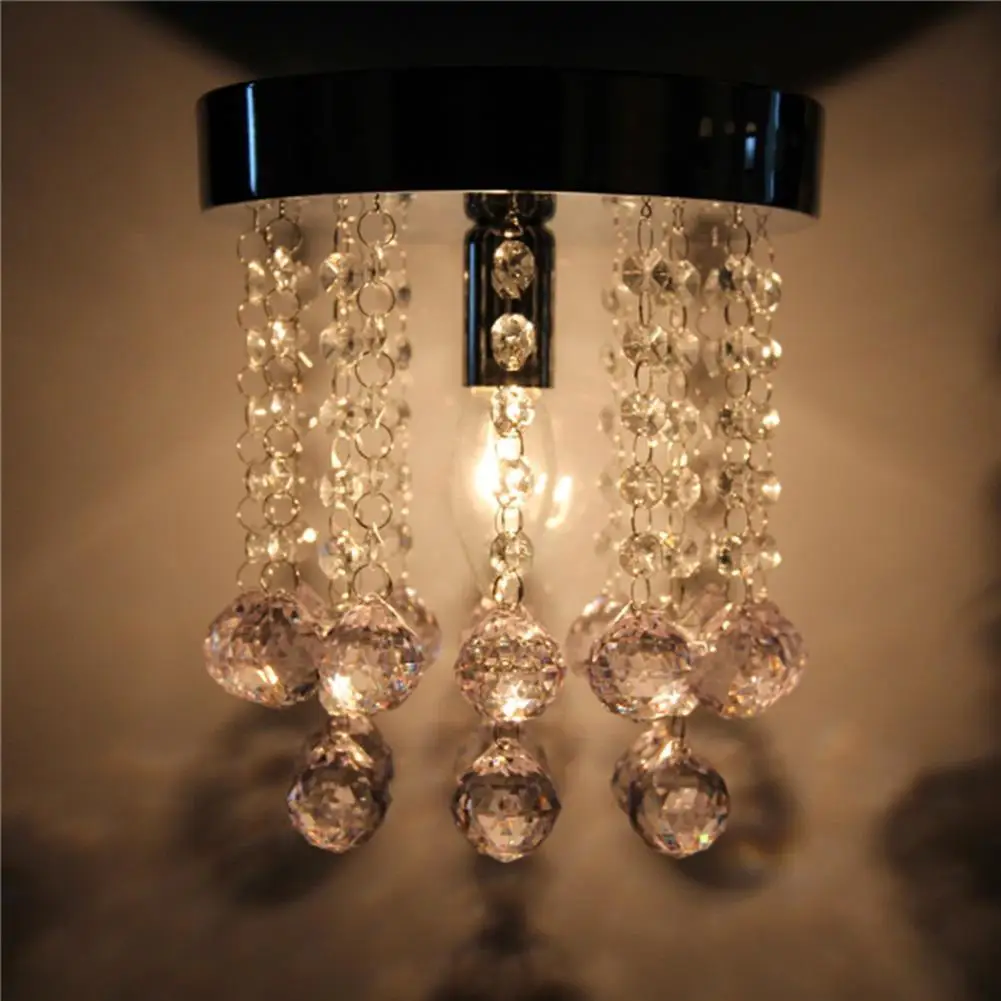 Современный светодиодный потолочный светильник хрустальные капельки