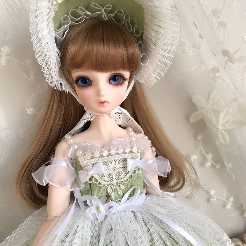 Одежда для кукол 1/6 1/4 платье для куклы платье костюм для 1/6 1/4 BJD аксессуары для кукол sd 3 цвета платье+ BB шляпа+ вуаль кружевная юбка