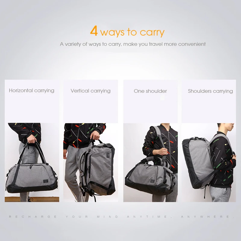 Спортивная сумка Tuguan для фитнеса спортзала с отделением обуви водонепроницаемая