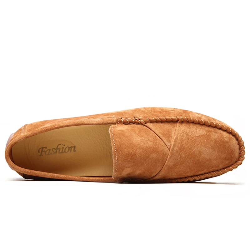 Genuine Leather Men Casual Shoes High Quality Soft Moccasins Loafers Breathable Slip On Driving Flats Plus Size 48 | Обувь