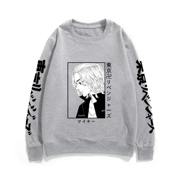 

Japan Anime Tokyo Revengers Sweatshirt Manjiro Sano Graphic Print Pullover Men Fashion Casual Sweatshirts Unisex Funny Tracksuit