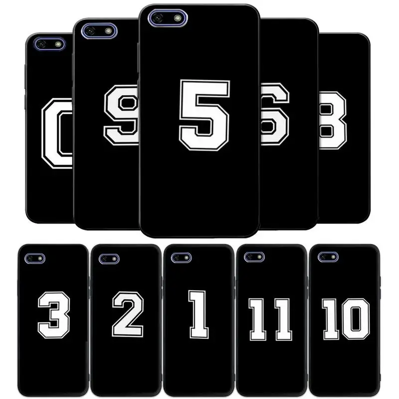 

Custom Black Football Basketball Number Phone Case for iphone 11 12 13 pro se 20 max xr xs x 7 8 6s plus mini Fundas Coque cover