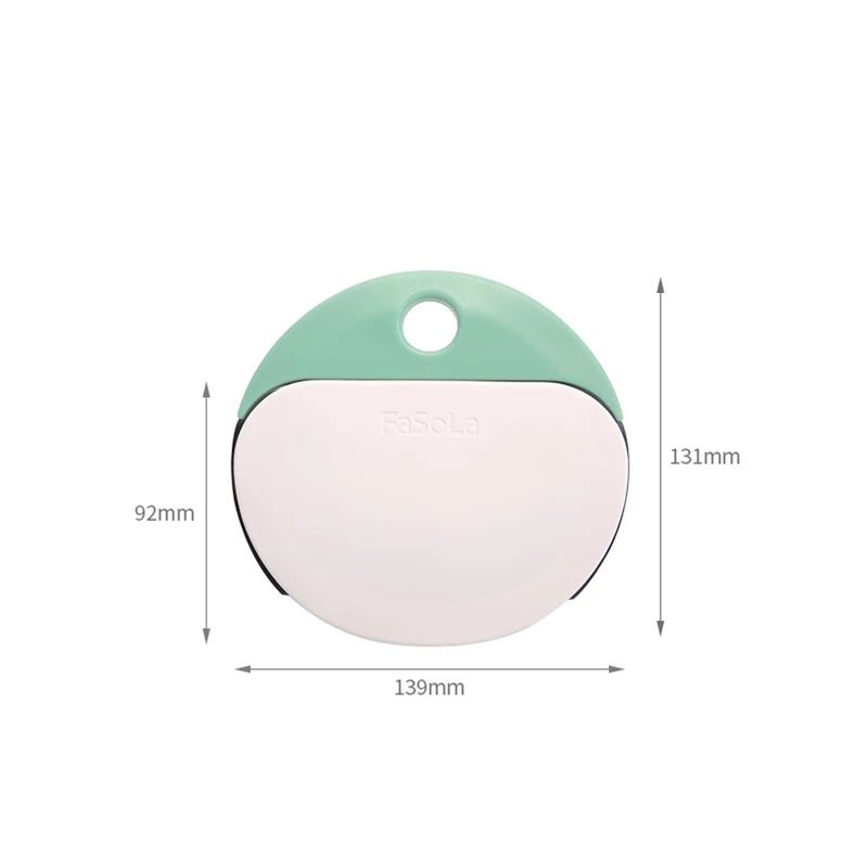 

FaSoLa 2 in 1 Stainless Steel Scraper Slicer Spatula Dough Cutter Roller Cutting Pad with Scale Cake Make Kitchen Baking Tools