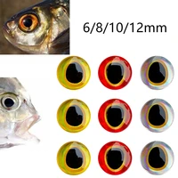 100pcs 3d holographic fishing lure eyes stickers baits diy fish eye sticker for fly tying craft 6 8 10 12mm lures bait pesca