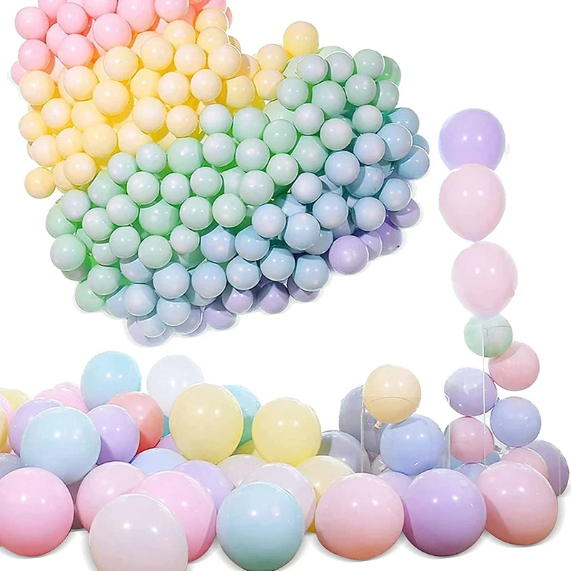 

100 Pcs Macaron Balloons,Colorful Pastel Balloons,For Party Decoration Balloons, Birthday Wedding Engagement Baby Shower