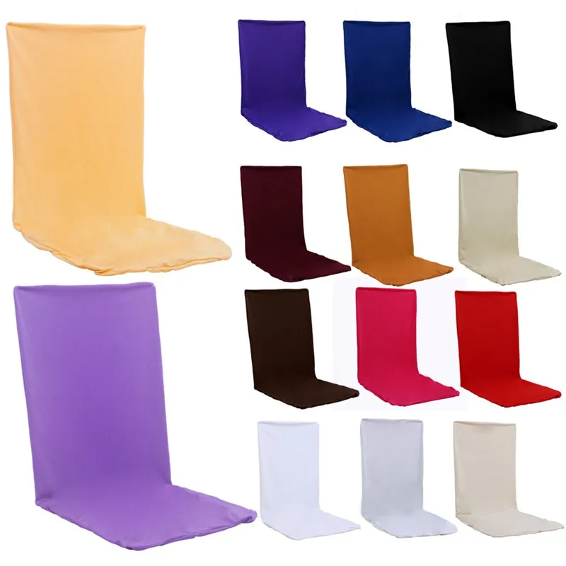 Современные универсальные эластичные тканевые чехлы для стульев обычного цвета