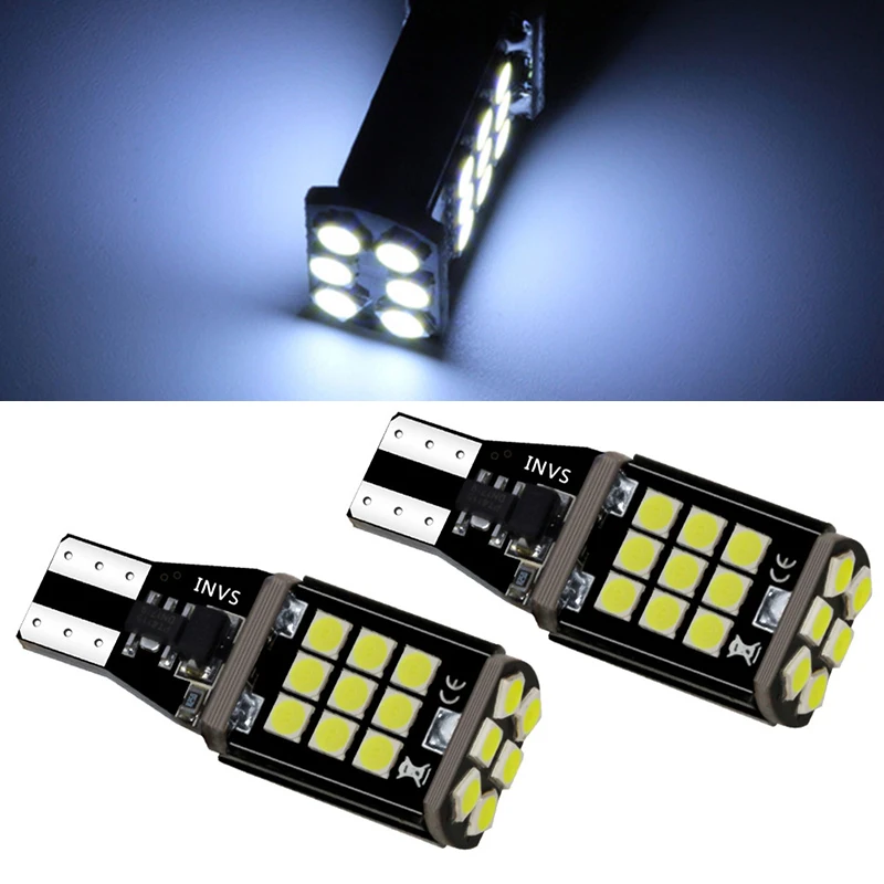 Новый светодиодный автомобильный стоп сигнал Canbus T15 4014 45smd декодирование плавная