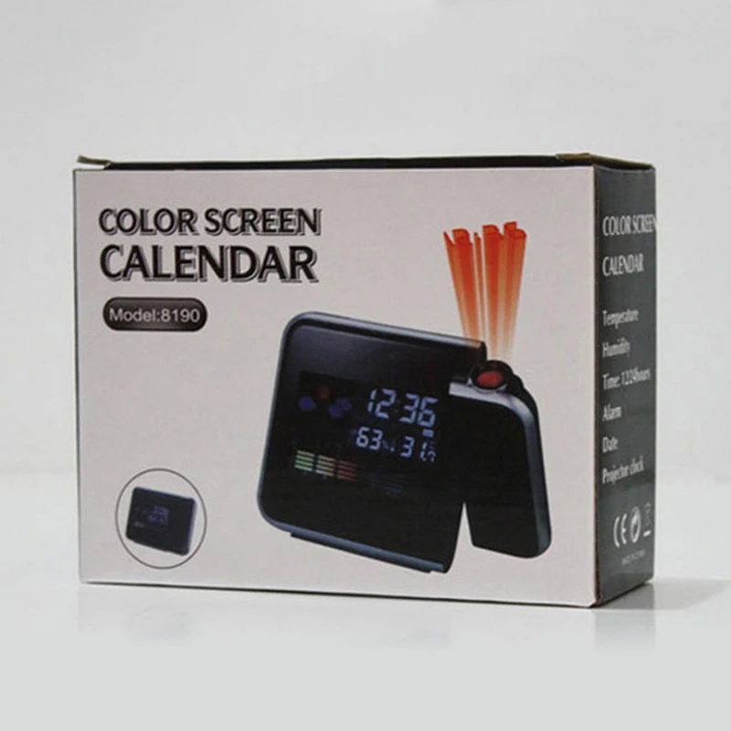 Многофункциональные часы Проекция Часы голосовой разговор Будильник ЖК-дисплей