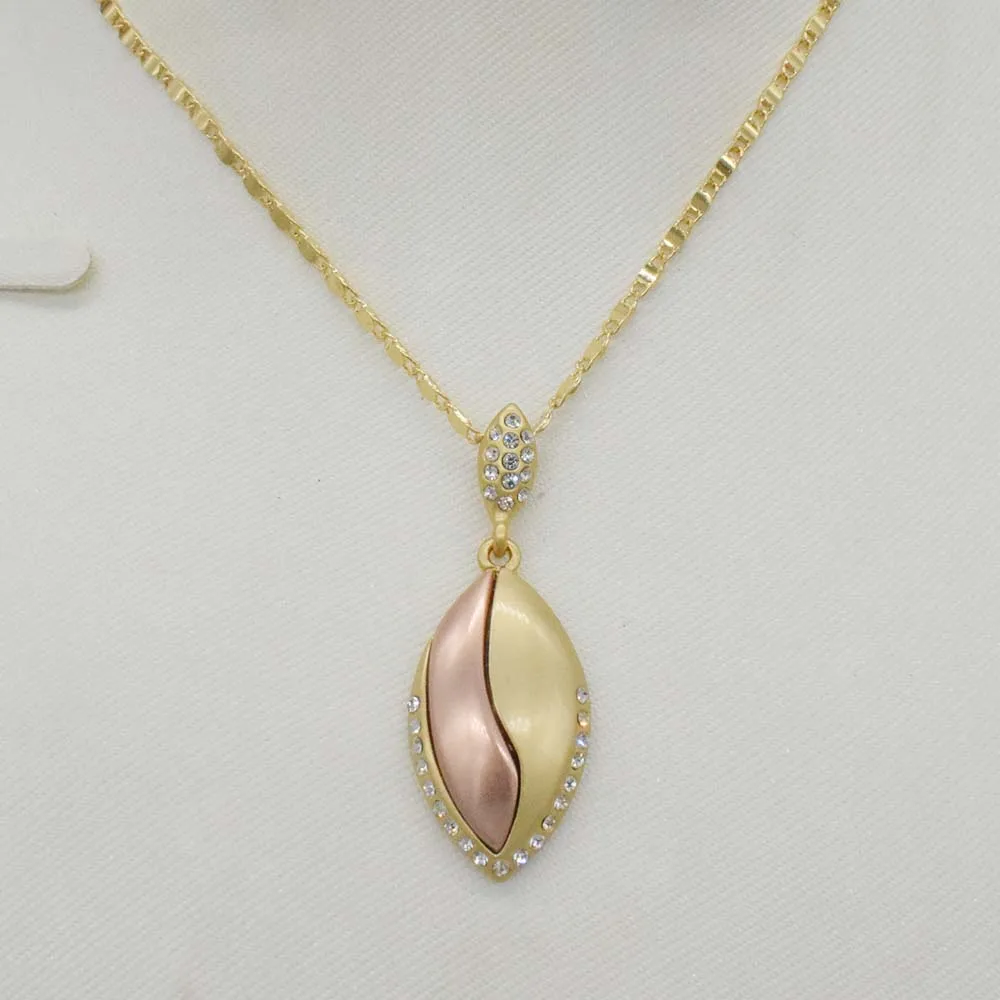 Роскошный итальянский 750 золотой розовый комплект ювелирных изделий трех цветов