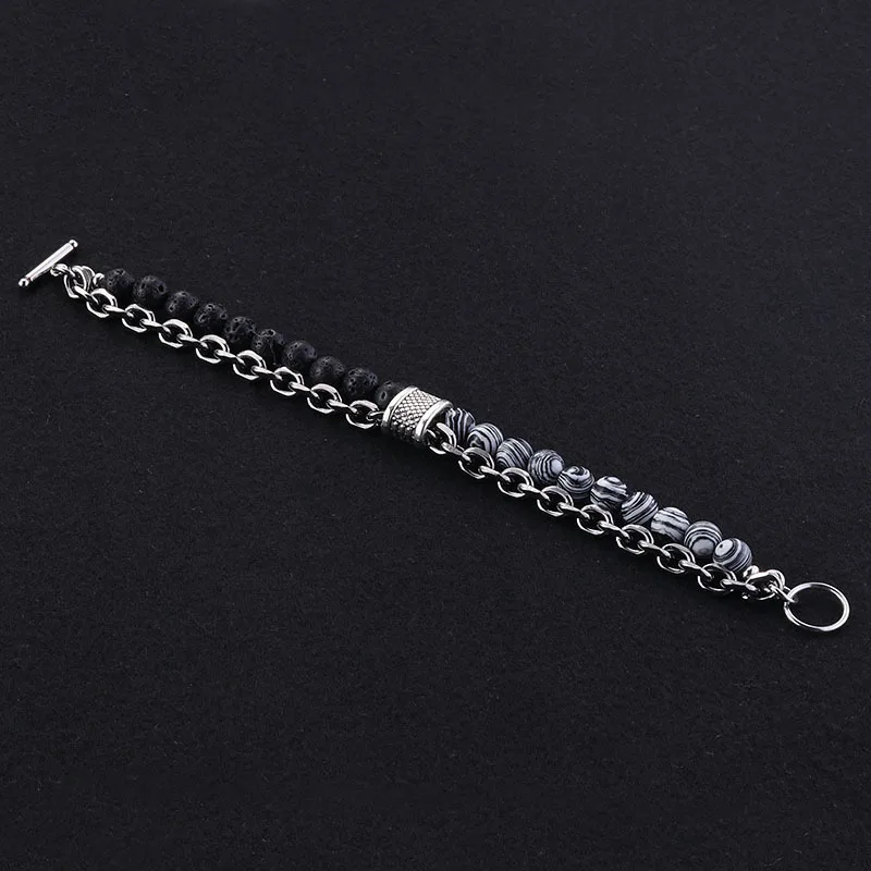 Мужской браслет из бисера с натуральным камнем в виде карты для женщин браслеты