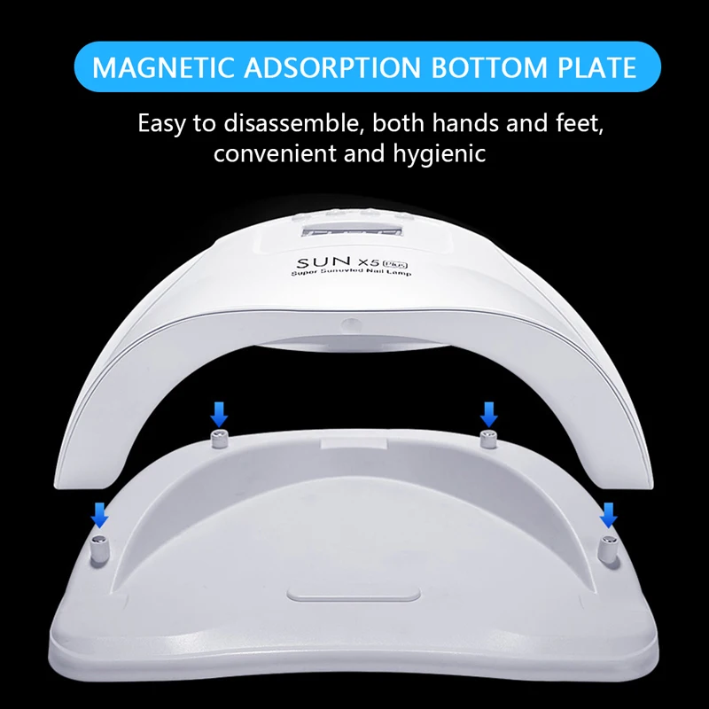 SUN X5 Plus УФ светодиодные лампы для ногтей сушилка 80 Вт Сенсорная лампа маникюра