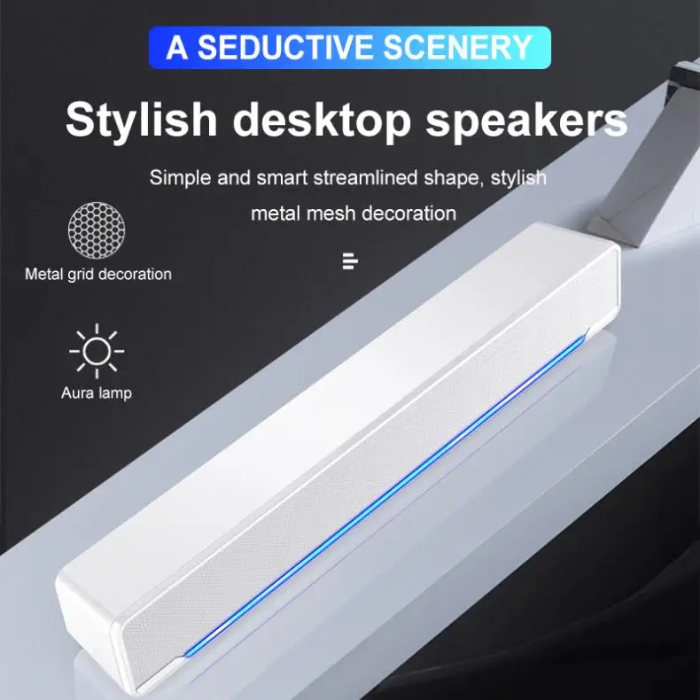 V-196 Bluetooth-совместимая полоса-динамик беспроводная настольная мультимедийная