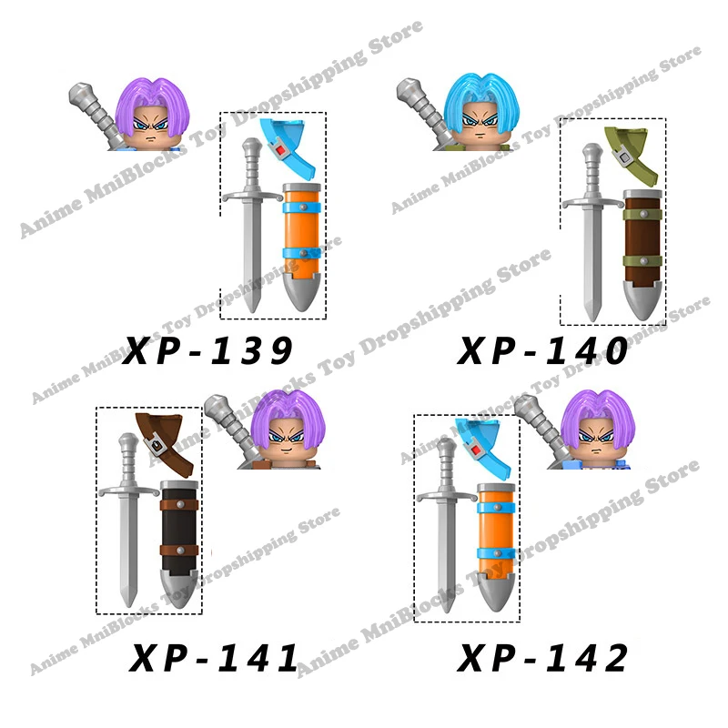 KF6057 KF6142 KT1020 Single Sale Dragon Ball Z Goku Building Blocks Anime Collect dolls Kid mini Action Toy Figures Bricks Gifts images - 6