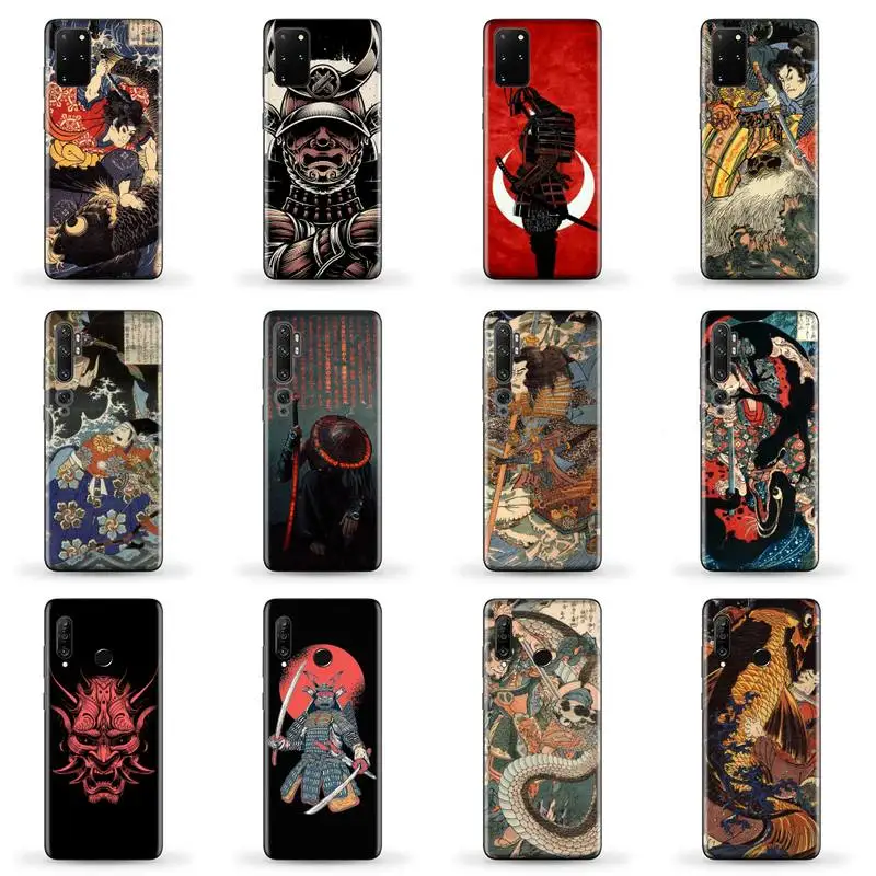 

Ukiyoe Japanese samurai Phone Case for SAMSUNG A51 52 50 71 31 21 S ultra plus XIAOMI redmi note 10 8 9 pro HUAWEI P 30 40 lite
