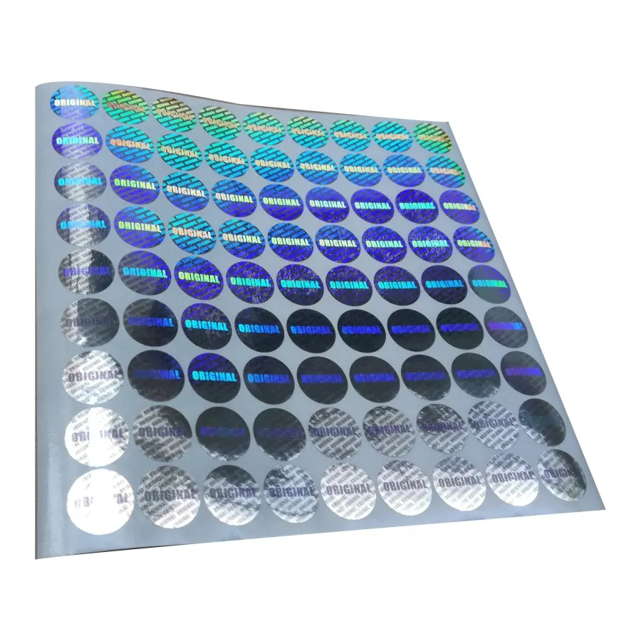 Голографическая наклейка круглое одноразовое использование оригинальная