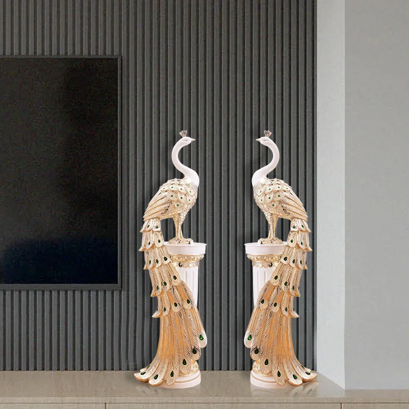 Украшение в виде павлина декор европейском стиле для гостиной ТВ креативный