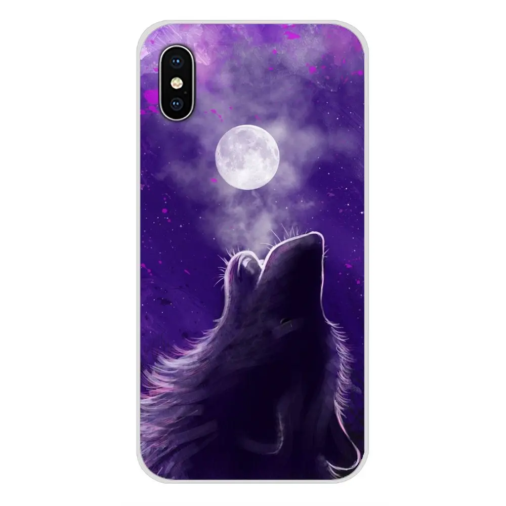 Для Apple iPhone X XR XS 11Pro MAX 4S 5S 5C SE 6S 7 8 Plus ipod 5 6 Жираф Луна волк аксессуары для телефона