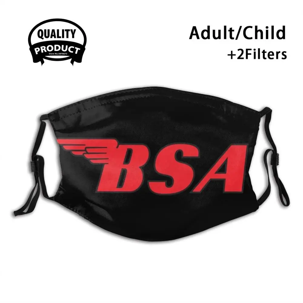 

Bsa Motorcycles Logo 2 Summer Hot Sale Print Diy Masks Motorcycle Norton Retro Chopper Classic Motorbike Matchless Bultaco Cz