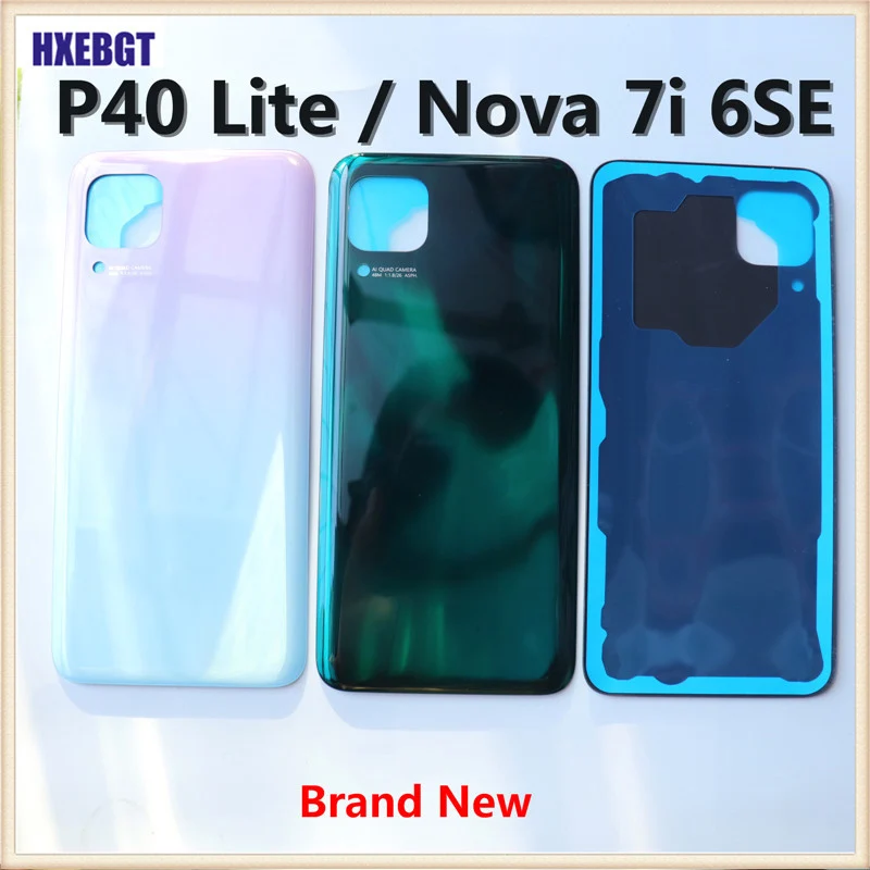 

Задняя крышка батарейного отсека для Huawei P40 Lite, задняя крышка корпуса для Nova 6 SE 6SE 7i, задняя крышка батарейного отсека, корпус