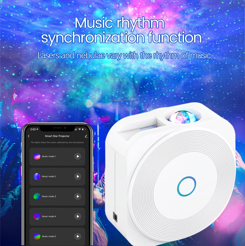 

Смарт-проектор Tuya со звездным небом, Wi-Fi, 2,4 ГГц
