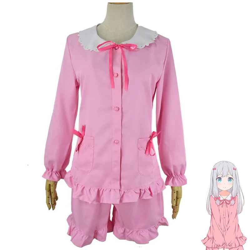 Eromanga Sensei Izumi костюм сагири милые розовые пижамы одежда для сна топ + брюки