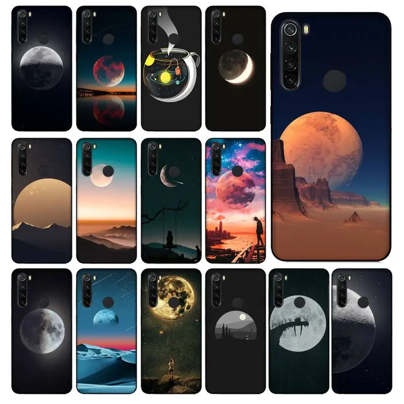

Yinuoda moon Phone Case for Xiaomi Redmi 4X 7 7A 8 8A 9 9A Note 7 8 8T 9 10 Pro