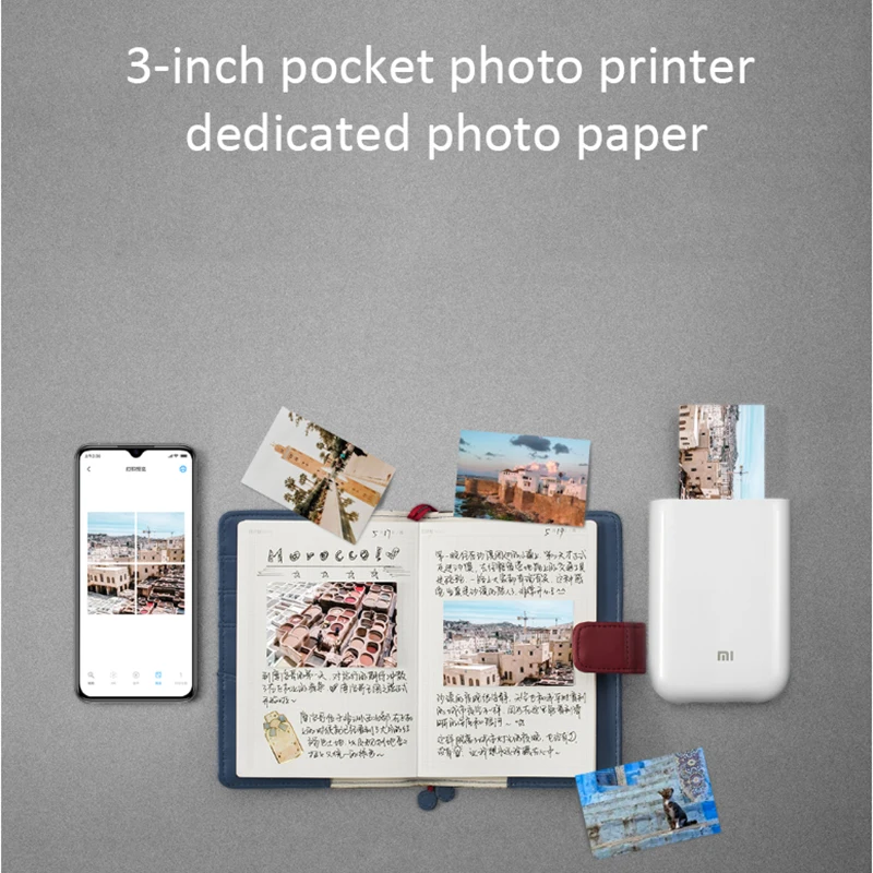 Оригинальный Карманный принтер XIAOMI ZINK самоклеящаяся фотобумага 20/50 листов для