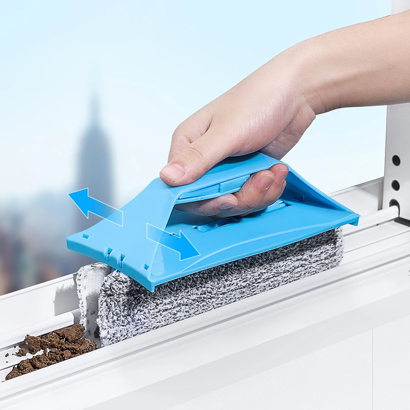

Window Groove Cleaning Brush Multifunction Home Door Crack Dead End Scraper Glass Mesa Dust Brush Kitchen Tools Crevice Brush