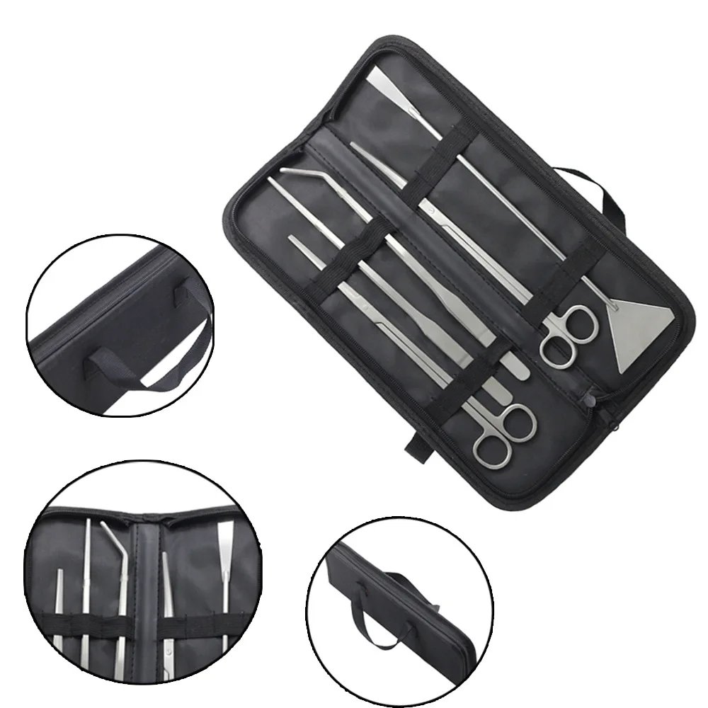 

3 4 5pcs/set Aquarium Tools Set Plants Tweezers Scissors Grass Stainless Steel Cleaning Tools Plants Fish Tank Accessories Maint