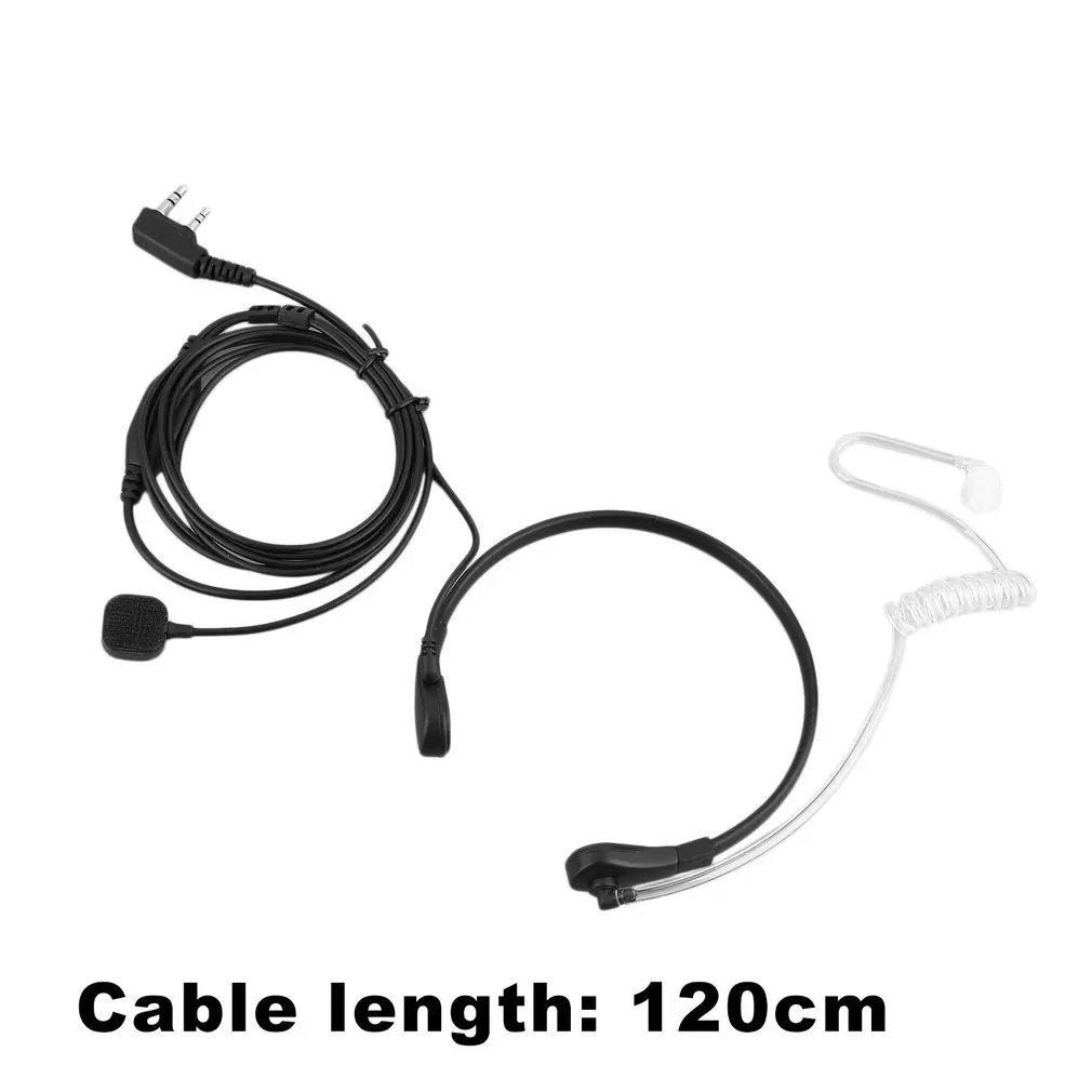 

Hot promotion New 2PIN Security Throat Vibration Mic Headphone Headset Earpiece For Talkie