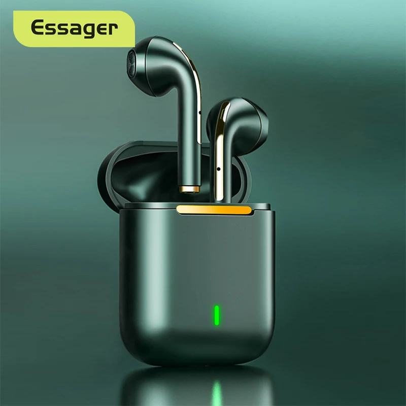 

Essager J18 TWS Bluetooth Headphones Stereo True Wireless Headset Earbuds In Ear Handsfree Earphones Ear Buds For Mobile Phone