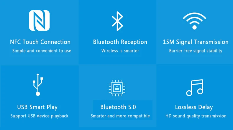 

BT200 Wireless Bluetooth 5.0 NFC Music Receiver RCA 3.5mm Jack Aux Adapter USB HiFi Stereo Audio Adapter Dongle For Car Speaker