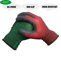nitrile rubber gardening glovesoil proof non slip wear resistant nylon gloveshand guarding tools for planting and construction