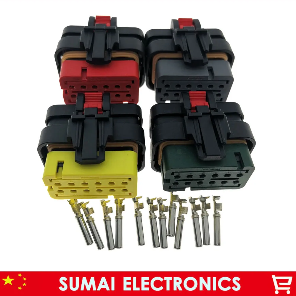 

AMP/TE 12 Pin Авто 776533 776437 распределительный датчик штепсельная вилка, 12 P давление масла/датчик атмосферного давления вилка для экскаватора Carter