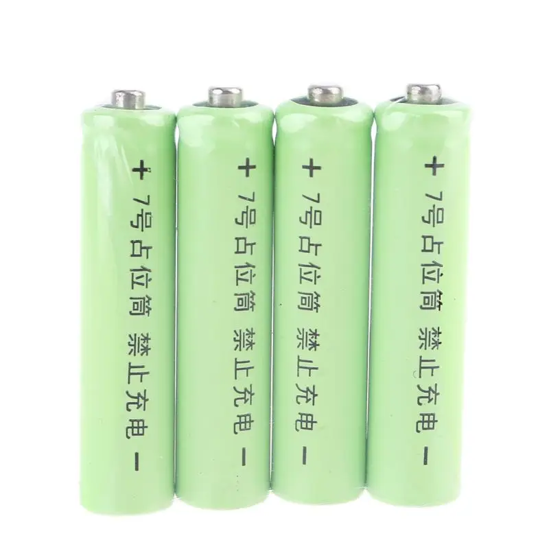 Universal 4Pcs LR03 AAA Size Dummy Fake Battery Setup Shell Placeholder Cylinder Conductor for Lithium iron phosphate battery |