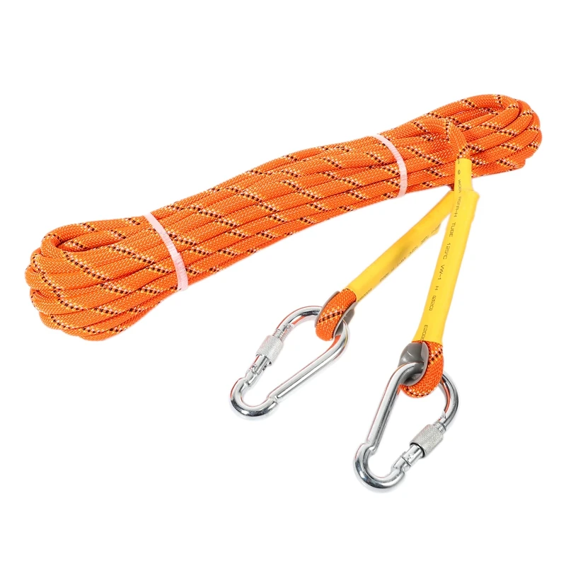 

Climbing Rope Escape Lifeline Mountaineering Outdoor Rock Climbing Aerial Work Downhill Rescue 10mm Safety Rope 32Ft