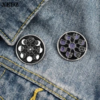 xedz black classic rotating ferris wheel enamel metal badge color starry custom magic pin pin shirt lapel brooch gift give kids