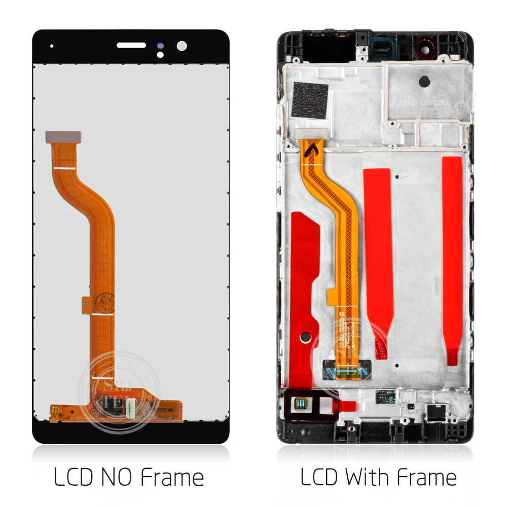 Srjtek для huawei p9 ЖК-дисплей EVA-L09 EVA-L19 EVA-AL00 Дисплей + Сенсорный экран Digitizer рамка в