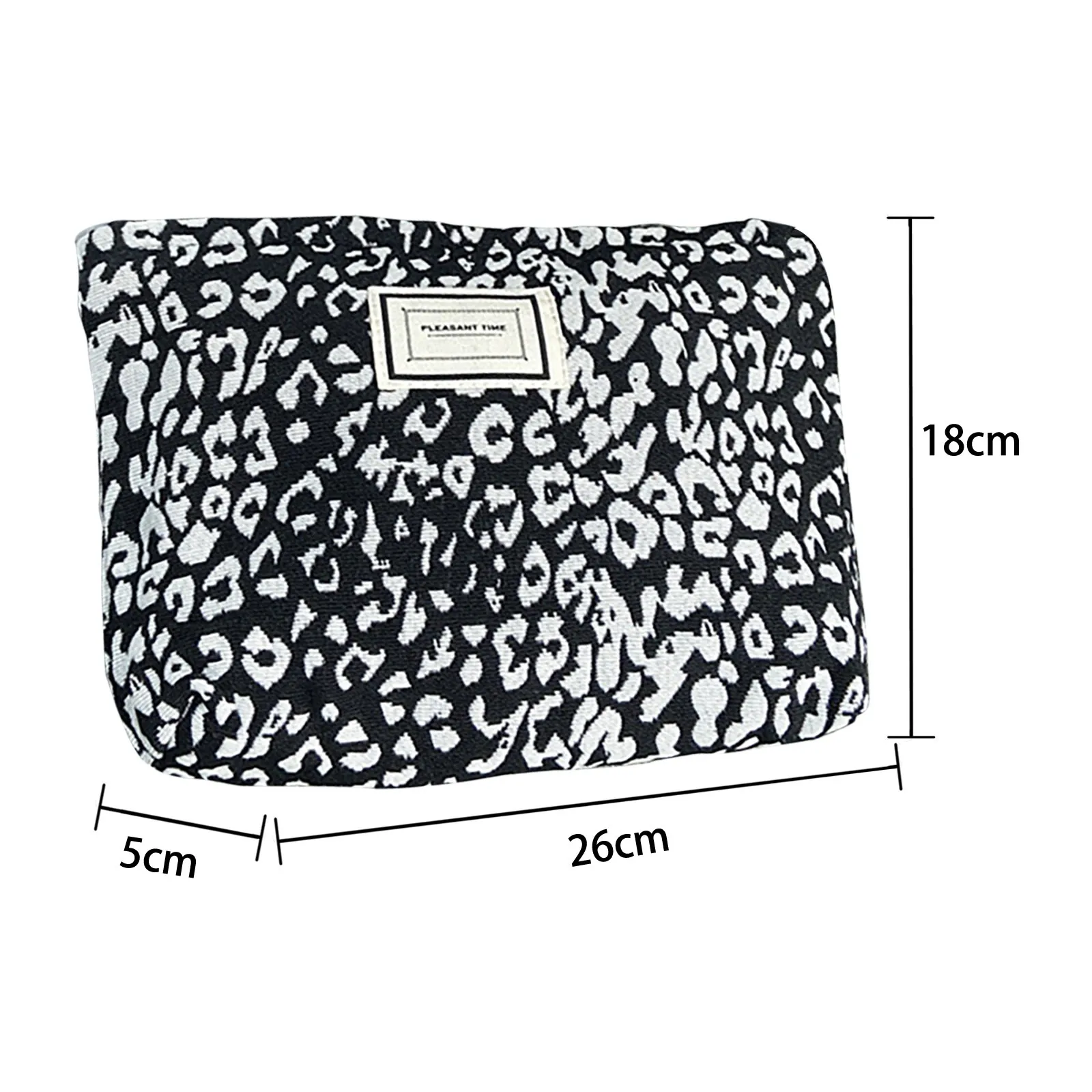 

1 Pc Fashion Leopard Print Large Makeup Bag Zebra Pattern Cosmetic Bag Travel Makeup Beauty Case Storage Organizer Clutch Bag M7