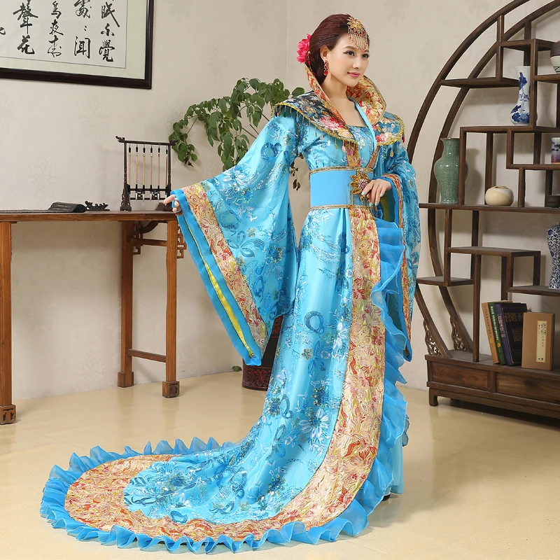 Yang Guifei with the same paragraph Wu Zetian performance clothing red photo costume costumes for singers women |