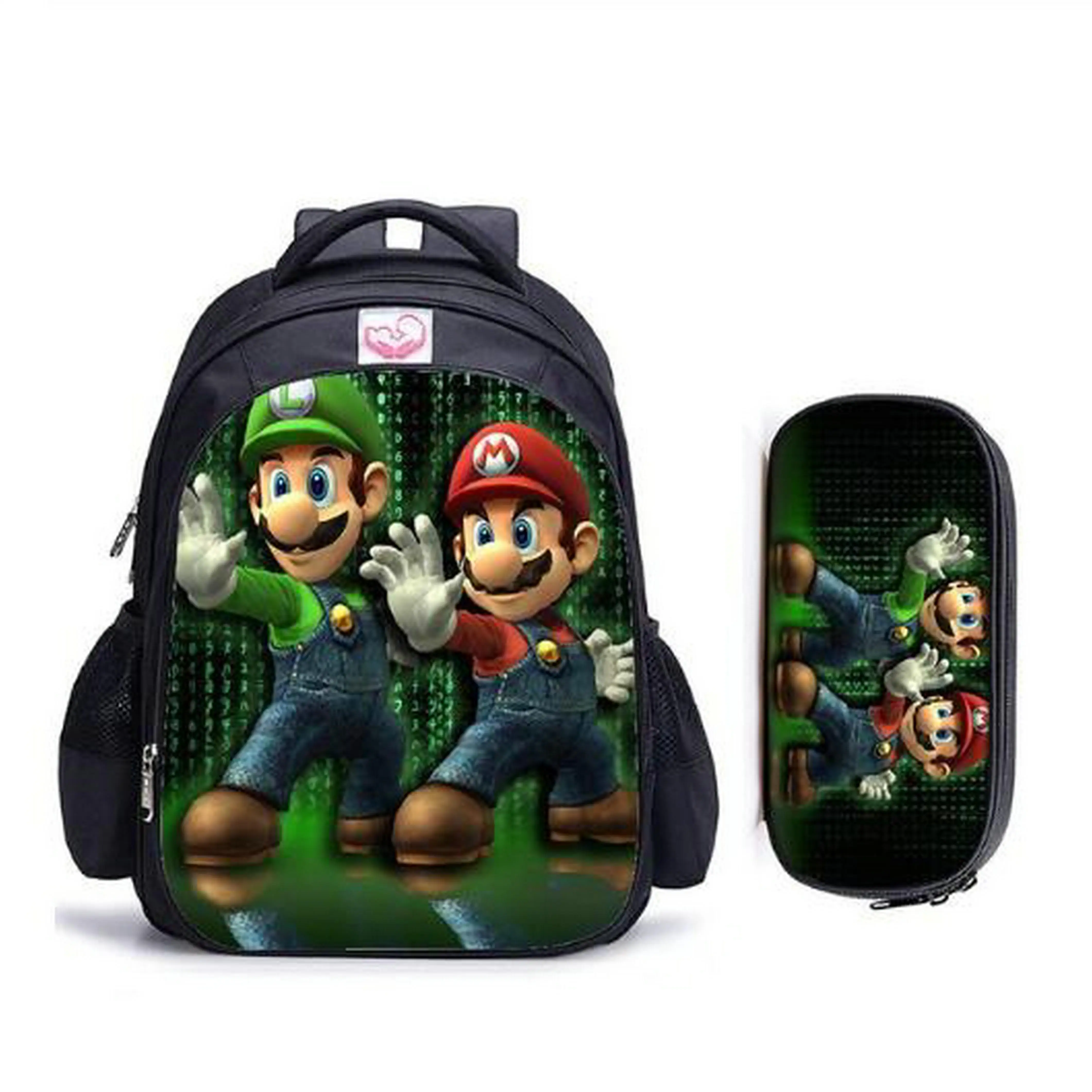 16 дюймов детские школьные сумки Mario Bros ортопедический рюкзак для мальчиков и