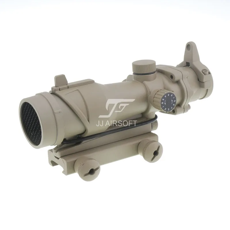 JJ Airsoft ACOG Style 4x32 прицел красный/зеленый сетка с Killflash/Kill Flash (черный/коричневый)