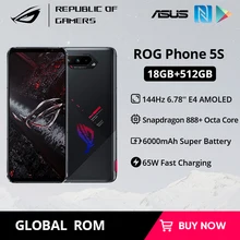Rom global asus rog telefone 5S 5g smartphone snapdragon 888 + 6.78 ''144hz amoled 6000mah 65w carregamento rápido telefone do jogo nfc (4)