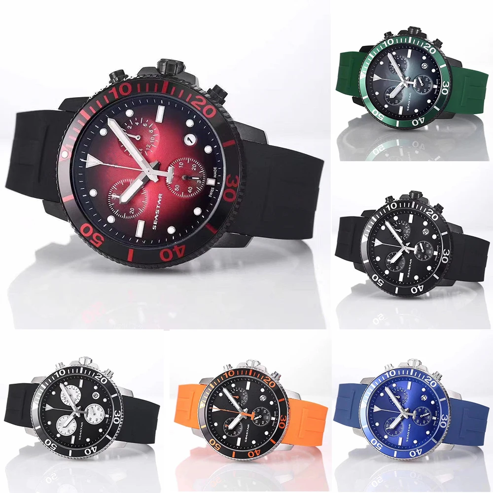 

2022 Luxury Sports Watches Fashion Casual 6 Hands Work Quartz Wristwatches Watch for Men Reloj Hombre Relojes Clocks