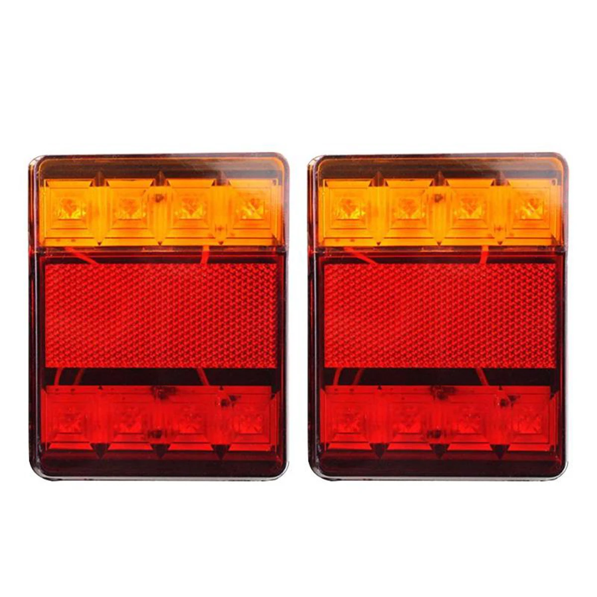 

2x8 LED Truck Tail Light Bar Truck, Tailers, Caravans, Campers, Buses Trailer Pickup Turn Signal Brake Reverse Running Taillight