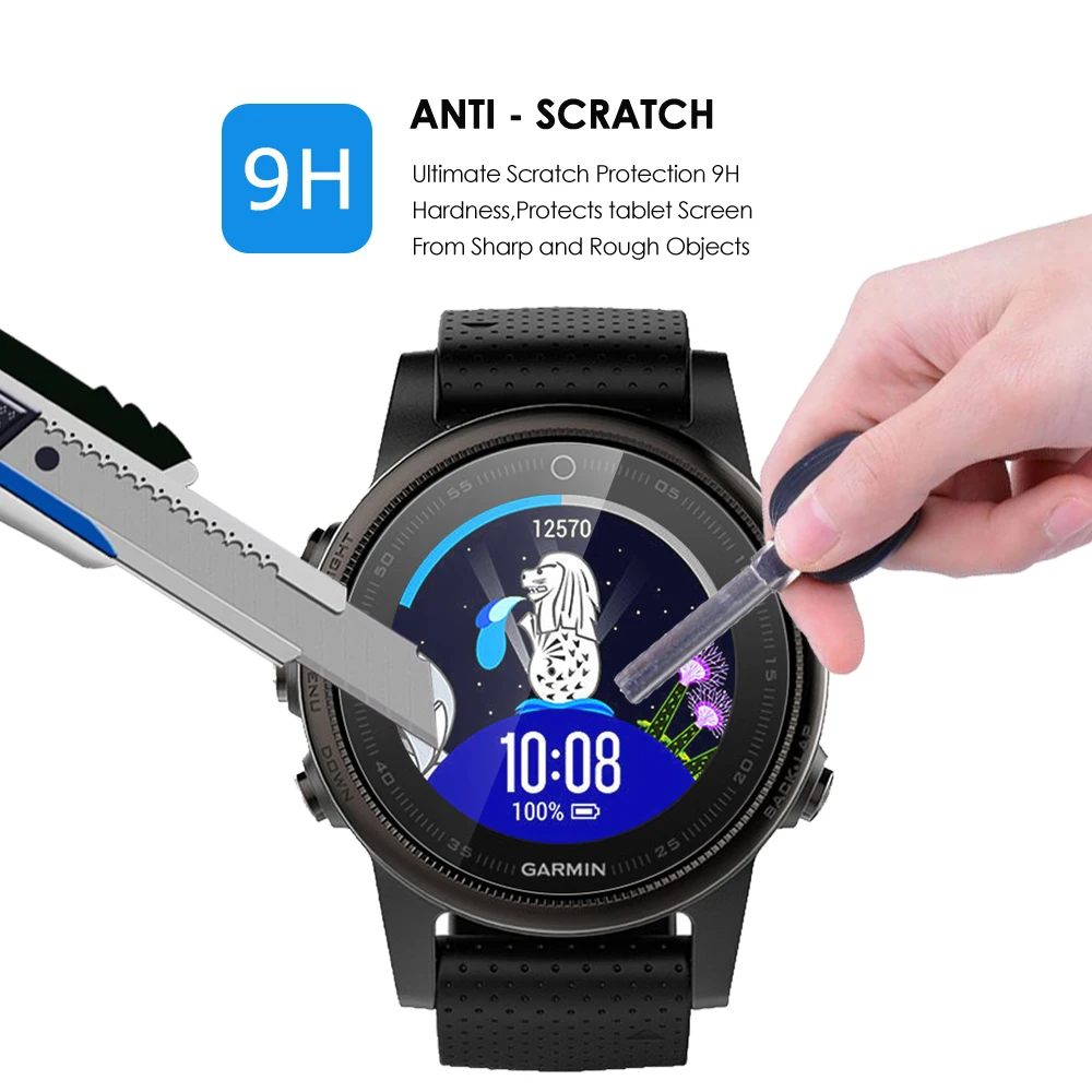 10 шт закаленное стекло для Garmin Fenix 6 Pro 6s Pro 6x Pro Защитная пленка для часов 9H прозрачная анти-защитная пленка ультратонкая кожа
