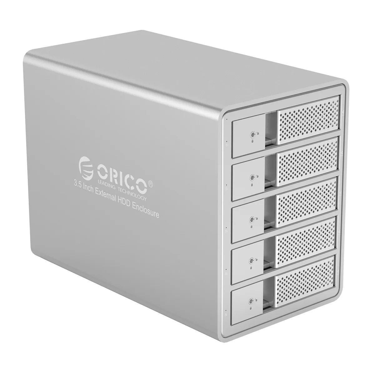 ORICO USB3.0 5 bay 3,5 дюймов SATA для USB 3,0 жесткий диск Док-станция 80 ТБ с 150W внутренний мощный алюминиевый чехол для HDD инструмент бесплатно